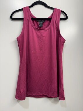 Ashley Stewart Berry Magenta Scoop Neck Tank Top NWT